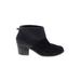 TOMS Ankle Boots: Black Shoes - Women's Size 6 1/2 - Almond Toe