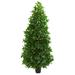 Nearly Natural 5 Bay Leaf Cone Topiary Artificial Tree UV Resistant (Indoor/Outdoor)