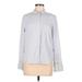 H&M Long Sleeve Button Down Shirt: Gray Tops - Women's Size Medium