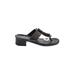 Josef Seibel Heels: Slip On Chunky Heel Casual Black Solid Shoes - Women's Size 36 - Open Toe