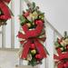 Christmas Decoration Led Wreath Garland For Xmas Ornament New With LED Lighted Staircase Christmas Decoration Style-C