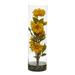 Nearly Natural Zinnia Artificial Arrangement in Cylinder Vase