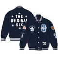 Men's OVO x NHL Blue Toronto Maple Leafs Full-Snap Varsity Jacket