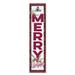 New Mexico State Aggies 12'' x 48'' Outdoor Merry Christmas Leaner