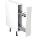 Kitchen Kit Flatpack Shaker Kitchen Cabinet Pull Out Base Unit Ultra Matt 150mm in White MFC