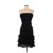 Gianni Bini Casual Dress - Party: Black Solid Dresses - Women's Size Small