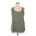 5.11 Tactical Series Active Tank Top: Green Color Block Activewear - Women's Size X-Large