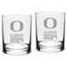 Oregon Ducks Class of 2024 14oz. 2-Piece Classic Double Old-Fashioned Glass Set