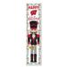 Wisconsin Badgers 11" x 46" Nutcracker Holiday Leaner Sign