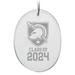 Army Black Knights Class of 2024 2.75'' x 3.75'' Glass Oval Ornament