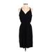 Wilfred Casual Dress - Party V-Neck Sleeveless: Black Solid Dresses - Women's Size X-Small