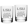 LSU Tigers Class of 2024 14oz. 2-Piece Classic Double Old-Fashioned Glass Set