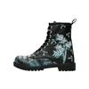 Schnürboots DOGO "Boots Go Back To Being Yourself Damen Boots / Female", Damen, Gr. 36, Normalschaft, schwarz (schwarz, grau), Lederimitat, Schuhe, Vegan