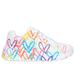 Skechers Girl's JGoldcrown: Uno Lite - Spread the Love Sneaker | Size 13.0 | White | Synthetic | Machine Washable