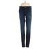 Kut from the Kloth Jeans - Low Rise Skinny Leg Boyfriend: Blue Bottoms - Women's Size 2 - Dark Wash