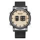 MEGIR Fashion Roller Dial Quartz Watch Men 3 Bar Waterproof Military Sport Digital Dress Wristwatch with Stainless Steel Mesh Strap, MS2137G Black, Digital,Quartz Watch