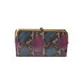 HOBO Lauren Clutch for Women - Soft Leather Construction - Two Top Frame Compartments - Kiss Lock Closure, Mosaic Snake, One Size