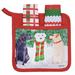 The Holiday Aisle® Snow Labs Potholder Gift Set, Cotton in Red | 25 H x 15 W in | Wayfair E6398E02F13F4E8DA9238B360348409D