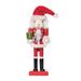 The Holiday Aisle® Santa Nutcracker Figurine in Black/Red | 2.36 H x 10 W x 2.95 D in | Wayfair 22B5414648BF4AF3982A1E047736050F