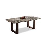 Brayden Studio® Cedria Dining Table Wood in Brown | 29.56 H x 59.06 W x 31.5 D in | Wayfair F05D0FEB83E34C14B100362EE9EF4C90