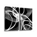 Ivy Bronx Abstract Poerty in Black & White - 2 Piece Print Set on Canvas Canvas | 18 H x 28 W x 2 D in | Wayfair 7A7C94AC07CC42D2B8A2C40B5B57B9B6