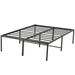 Alwyn Home Melvyn 18" Steel Bed Frame Metal in Black | 18 H x 56 W x 77 D in | Wayfair 04EF9CF1BEEC4F978C828FD4E1477EF6