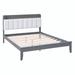 Red Barrel Studio® Dyanni Platform Storage Bed Wood & /Upholstered/Linen in Gray/White | 39.4 H x 56.1 W x 81.3 D in | Wayfair