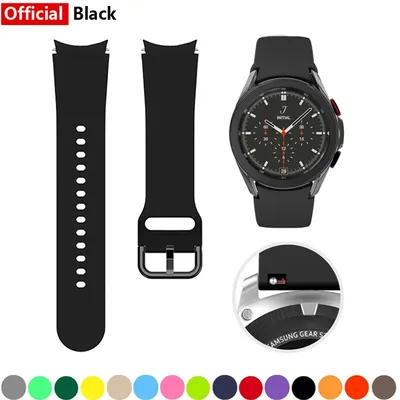 20mm Silicone Strap For Samsung Galaxy Watch 4 classic 46m 42mm Correa smartwatch Sport Bracelet Galaxy Watch 4 5 44mm 40mm band