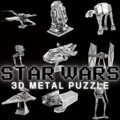 Starwars Titan Kämpfer Serie Dekoration Filme Cartoon 3D Metall Puzzle Modell Kits DIY Cut Montieren