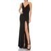 Imitation Pearl Strap Column Gown