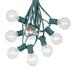 25 Foot G40 Outdoor Globe Patio String Lights - Set of 25 G40 Clear Bulbs