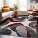 World Rug Gallery Modern Geometric Circular Harmony Blue Area Rug