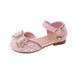 Girls Shoes Little Child Girls Shoes Flat Shoes Girls Dance Shoes Princess Shoes Little Girls Glass Shoes Bow Shoes Toddler Sneakers Red 5 Years-5.5 Years