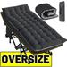 Docred Oversized Folding Camping Cot W/Mat for Adults Heavy Duty Cots with Carry Bag 1200 D Layer Oxford Travel Camp Cots