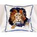 Betsy Drake Lion Indoor & Outdoor Throw Pillow- - 22 x 22 in.