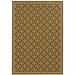 HomeRoots 4 x 6 ft. Brown Geometric Stain Resistant Indoor & Outdoor Rectangle Area Rug - Brown and Ivory - 4 x 6 ft.