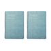 side-spiral notebook 2pcs Side-spiral Notebooks Simple Cover Notepad Students Stationery Prcatical Work-book for Man Woman (A5 Sky Blue)
