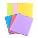 6pcs Document Folders 2-Pocket File Folders Colored File Folder Test Papers Folders