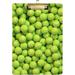 Dreamtimes 3D Tennis Balls Clipboards Standard A4 Letter Size Nursing Clipboard with Low Profile Metal Clip Decorative Clip Board for Office Supplies Gold