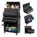 BALANBO 8 Drawer Rolling Tool Chest Tool Box with Wheels 2-in-1 Detachable Tool Cabinet with Sliding Drawers & Brake & Locking System for Garage Warehouse (Black)