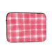 LNWH Red Watercolor Abstract Plaid Pattern Laptop Sleeve Notebook Computer Pocket Tablet Briefcase Carrying Bag 15 inch Laptop Case