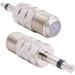 Fancasee (2 Pack) F Type Female to 1/8 3.5mm Male Mono Plug Jack Adapter Coupler Converter Connector for Coax Coaxial