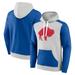 Men's Fanatics Branded Gray/Royal Buffalo Bills Gridiron Classics Lost Step Pullover Hoodie