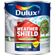 Dulux Paint Mixing Weathershield Smooth Masonry Paint Calm Sea, 5L