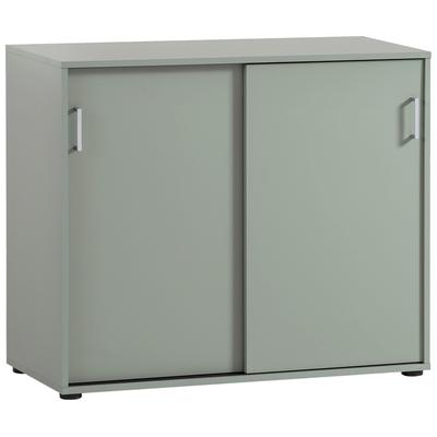 Aktenschrank SCHILDMEYER "Baku", grün (pistazie), B:100,1cm H:83,6cm T:41,0cm, FSC-zertifizierter Holzwerkstoff, Schränke, 100x63 cm, Schiebetüren, Made in Germany