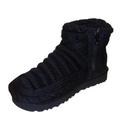 UGG, W CLASSIC MINI CHUNKY KNIT, Fashion Ankle Boots, Black, 5 UK