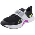 NIKE Men's Renew Retaliation 4 Sneaker, Black/Volt-Pure Platinum-Fuchsia Dream, 9 UK