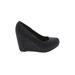 Fergalicious Wedges: Gray Print Shoes - Women's Size 6 - Round Toe