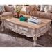 STAR BANNER 4 Legs Coffee Table w/ Storage Wood/Faux Marble in White/Brown | 20.8 H x 51.2 W x 31.5 D in | Wayfair 01XSY441JJ1P0YWY80