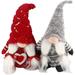Rubbermaid 2 Piece Santa Elf Stuffed Holiday Accent Set in Gray/Red | 11.8 H x 6.69 W x 2 D in | Wayfair m3316